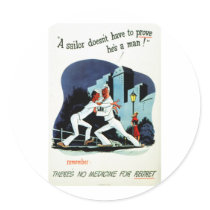 RESTORED "No medicine for..." WWII Health Poster