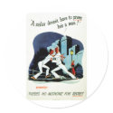 RESTORED "No medicine for..." WWII Health Poster stickers