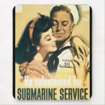 RESTORED Submarine Navy Propaganda Poster