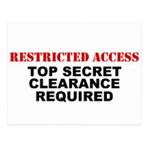 Restricted Access Postcard