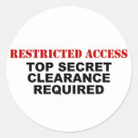 Restricted Access Sticker