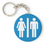 Restroom Facilities Highway Sign keychains