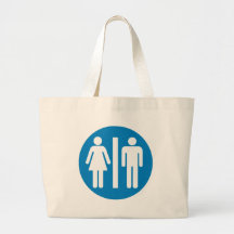 Restroom Facilities Highway Sign Tote Bag