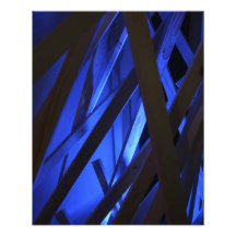 Résumé - bois bleu impression photographique