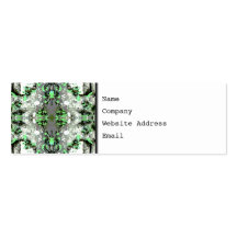 Résumé décoratif dans le gris et le vert modèle de carte de visite