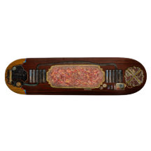 Résumé - peinture - de manière ésthétique parlant skateboard