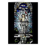 Résurrection de fenêtre en verre teinté de Jésus Cartes De Vœux