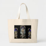 Resurrection of Jesus Stained Glass Window Tote Bags