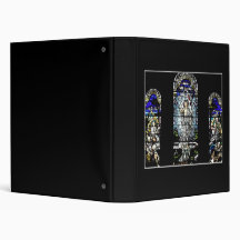 Resurrection of Jesus Stained Glass Window Vinyl Binders