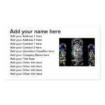 Resurrection of Jesus Stained Glass Window Business Cards