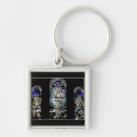 Resurrection of Jesus Stained Glass Window Keychain