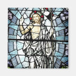 Resurrection of Jesus Stained Glass Window Refrigerator Magnets