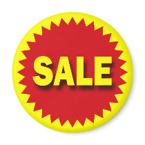 RETAIL BADGE - SALE REFRIGERATOR MAGNET