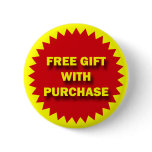 RETAIL SALE BADGE - FREE GIFT WITH PURCHASE buttons