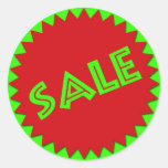 RETAIL SALE LABEL ROUND STICKER