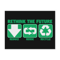 Rethink The Future, Recycle Postcard