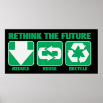 Rethink The Future, Recycle Print