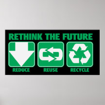 Rethink The Future, Recycle Print