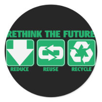 Rethink The Future, Recycle Stickers