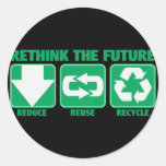 Rethink The Future, Recycle Stickers