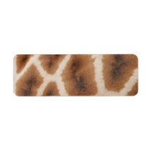 Reticulated Giraffe Pattern Wild Animal Print Gift Custom Return Address Label