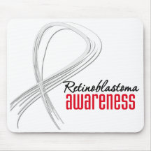 Retinoblastoma  Awareness Grunge Ribbon Mousepad