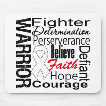 Retinoblastoma Warrior Collage Mouse Pad