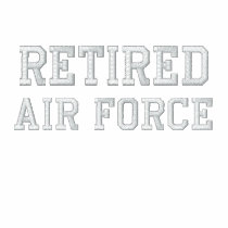 Retired Air Force Embroidered Shirt