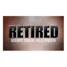 Retired Business Cards