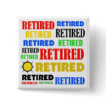 RETIRED PINBACK BUTTON