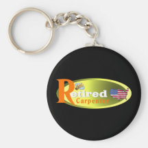 Retired Carpenter USA. Keychain