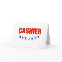 RETIRED CASHIER GREETING CARD