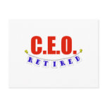 RETIRED CEO postcards