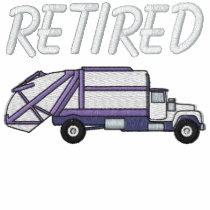Retired Garbage Man Embroidered Shirt