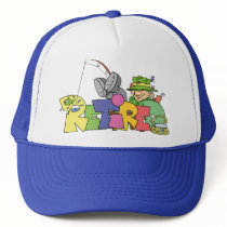 Retired Gone Fishing Mesh Hat