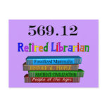 Retired Librarian 569.0 (Dewey Decimal System) postcards