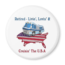 Retired Refrigerator Magnet