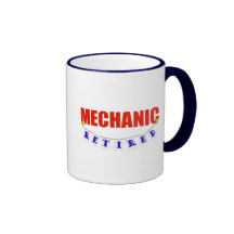 RETIRED MECHANIC COFFEE MUGS