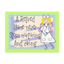 Retired Nurse Angel Art Cards & Gifts Post Card