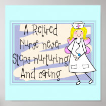 Retired Nurse Angel Canvas Art Posters