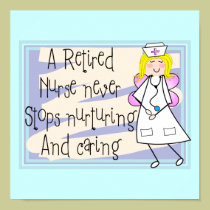 Retired Nurse Angel Canvas Art posters
