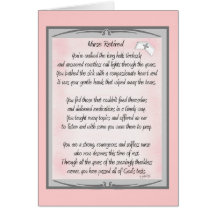 Retired Nurse Poem gifts by ~~Gail Gabel, RN Greeting Card