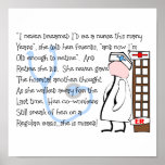 "RETIRED NURSE"  Story  Art gifts Print