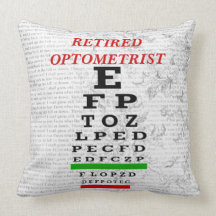 Retired Optometrist Pillow