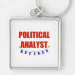 RETIRED POLITICAL ANALYST KEYCHAINS