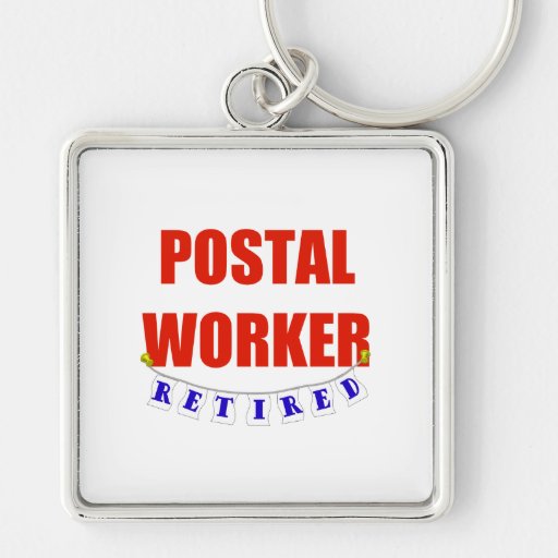 RETIRED POSTAL WORKER KEYCHAINS
