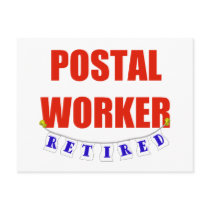 RETIRED POSTAL WORKER POST CARDS