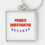 RETIRED PRIVATE INVESTIGATOR KEYCHAINS