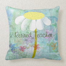 Retired Teacher Daisy Nap Pillow