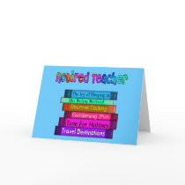 Retired Teacher Gifts Stack of Books Design Greeting Card